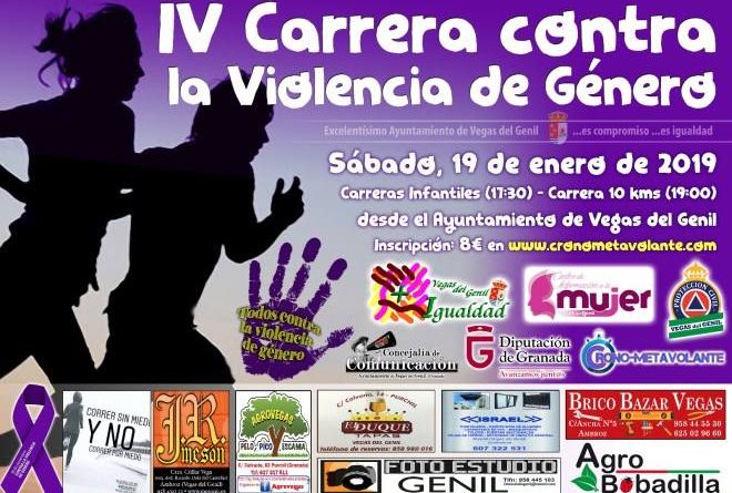 Vegas del Genil organiza una carrera nocturna de 10 kilómetros contra la violencia de género